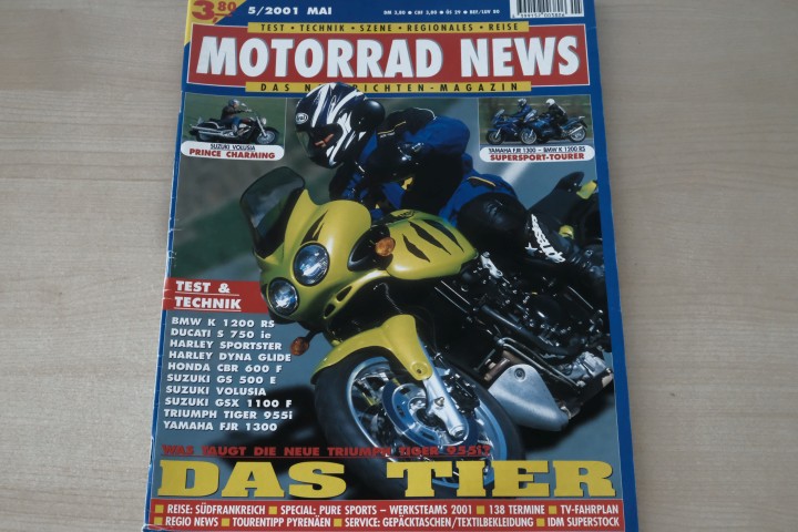 Deckblatt Motorrad News (05/2001)